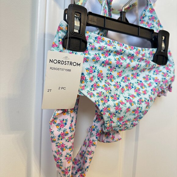 ANDY & EVAN Bikini Swimsuit & Matching Headband in Blue Size 2T NWT - Picture 6 of 7